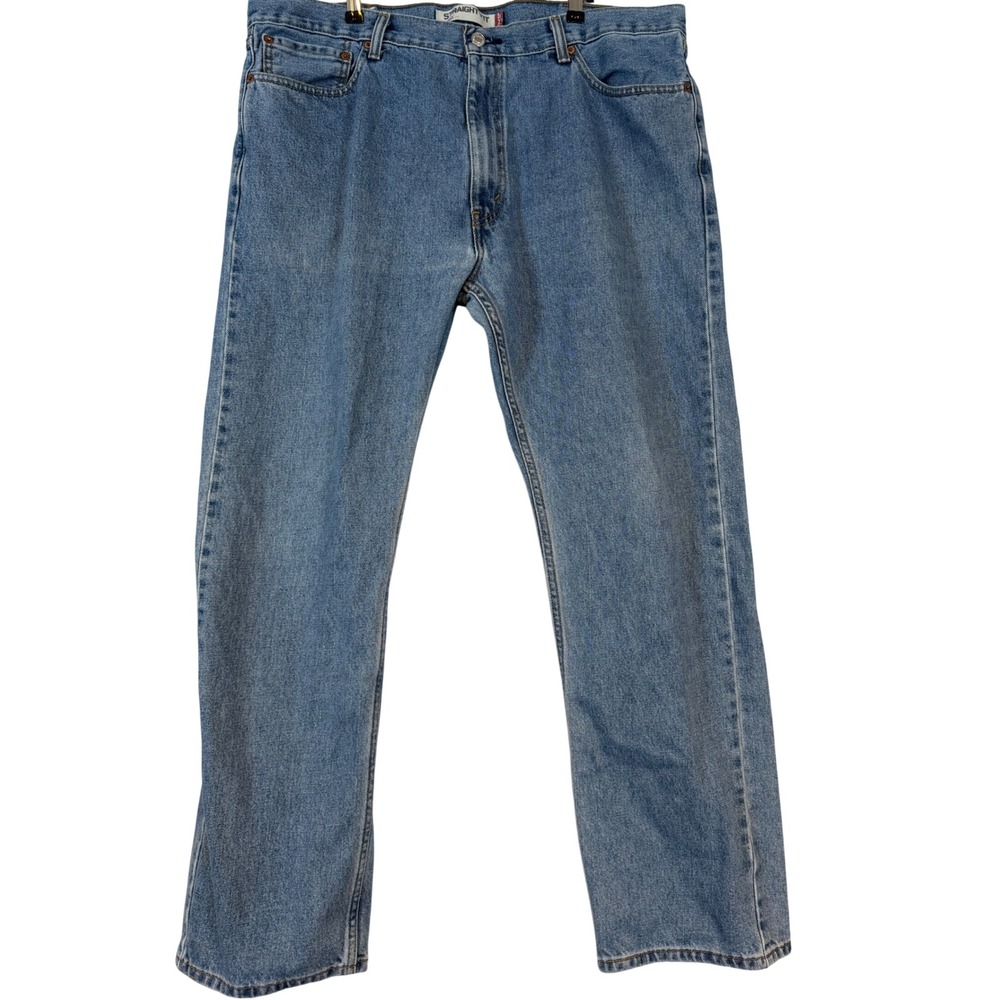 Levi's 505 Straight Fit Men Jeans 40X32 Medium Wash Blue Denim Timeless Normcore